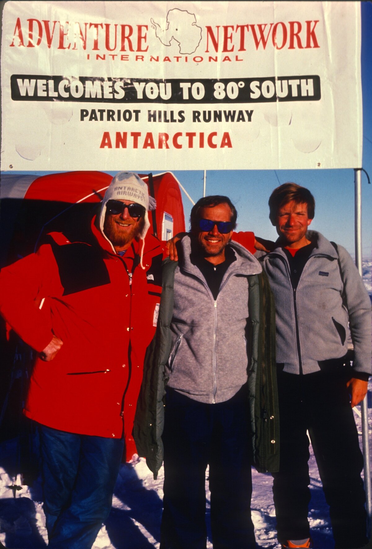 ANI co-founder Martyn Willams at Patriot Hills Camp, c.1988