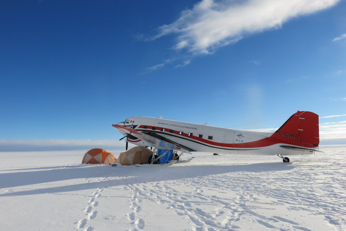 ALE's Basler at Mount Sidley base camp