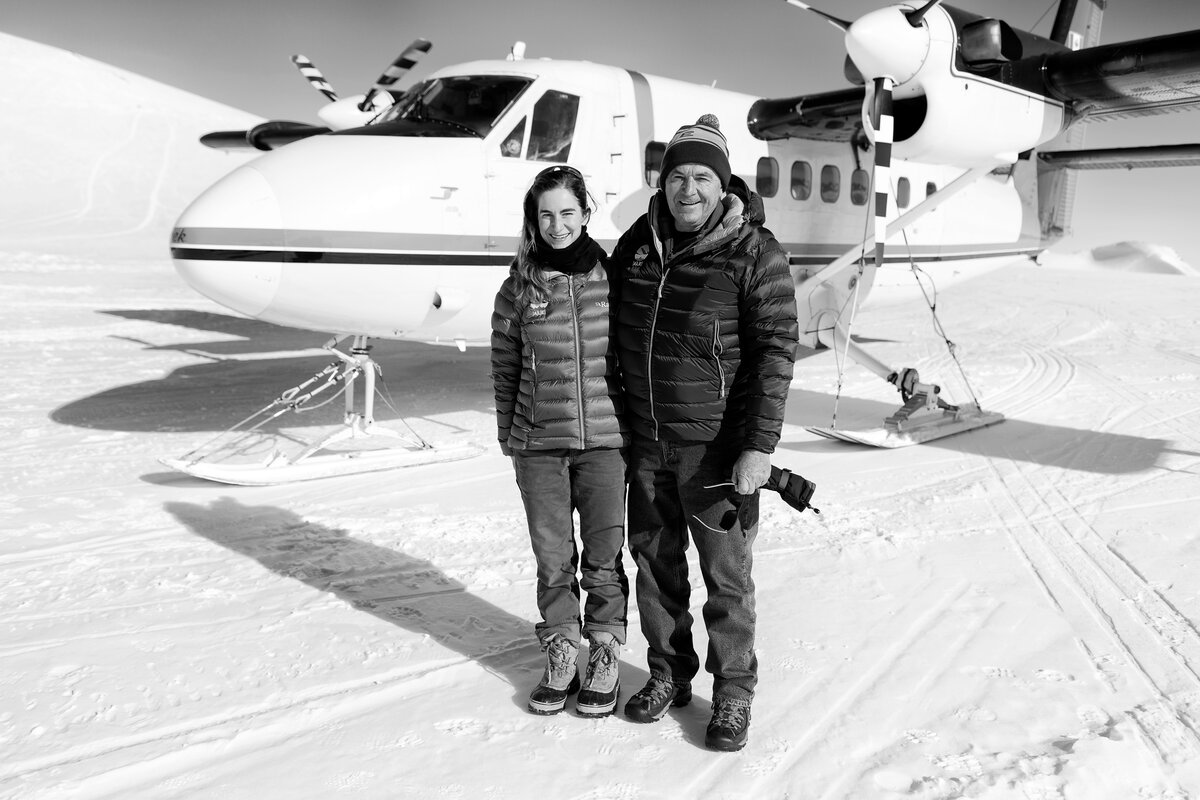 Guests arrive by Twin Otter