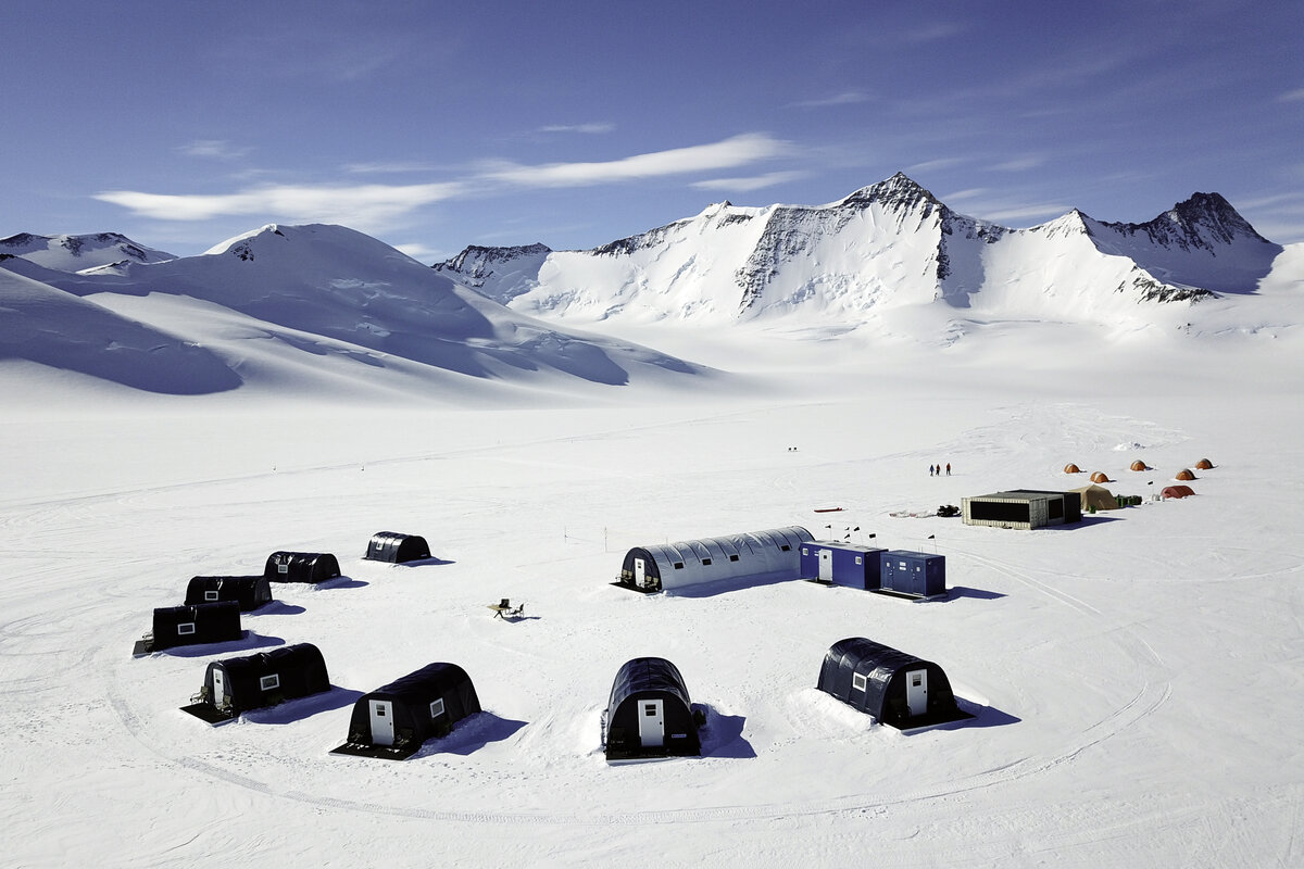 Three Glaciers Retreat nestled below Mount Sporli
